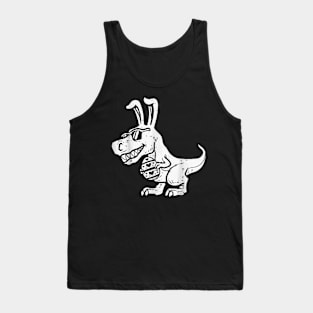 Dino Bunny Dinosaurs Hunt Eggs Happy Easter Gift For Boys Kids Tank Top